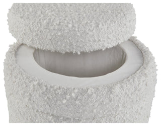Duntler Ivory Storage Ottoman