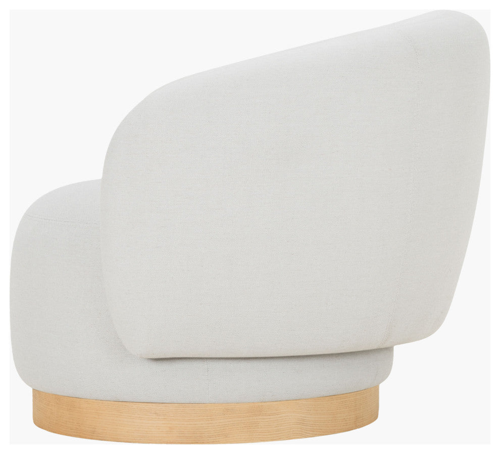 Galey Alix x Livabliss Finlayson GALS-001 Chair,29"H x 35"W x 34"D, Beige Base