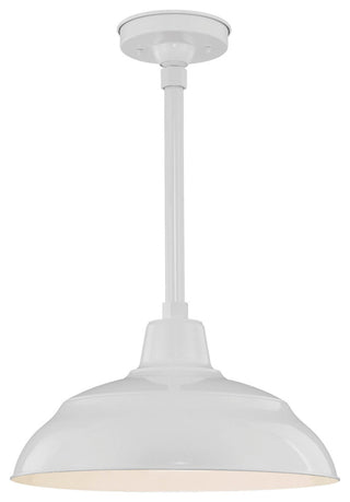 R Series 1-Light 17" RLM Warehouse Shade, White