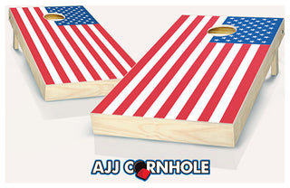 American Flag Cornhole Set