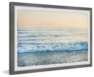 "Watching the Waves" Framed Painting Print, 18x12
