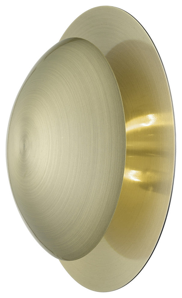 Livex Lighting Ventura 2-Light Antique Brass Medium Semi-Flush/Wall Sconce