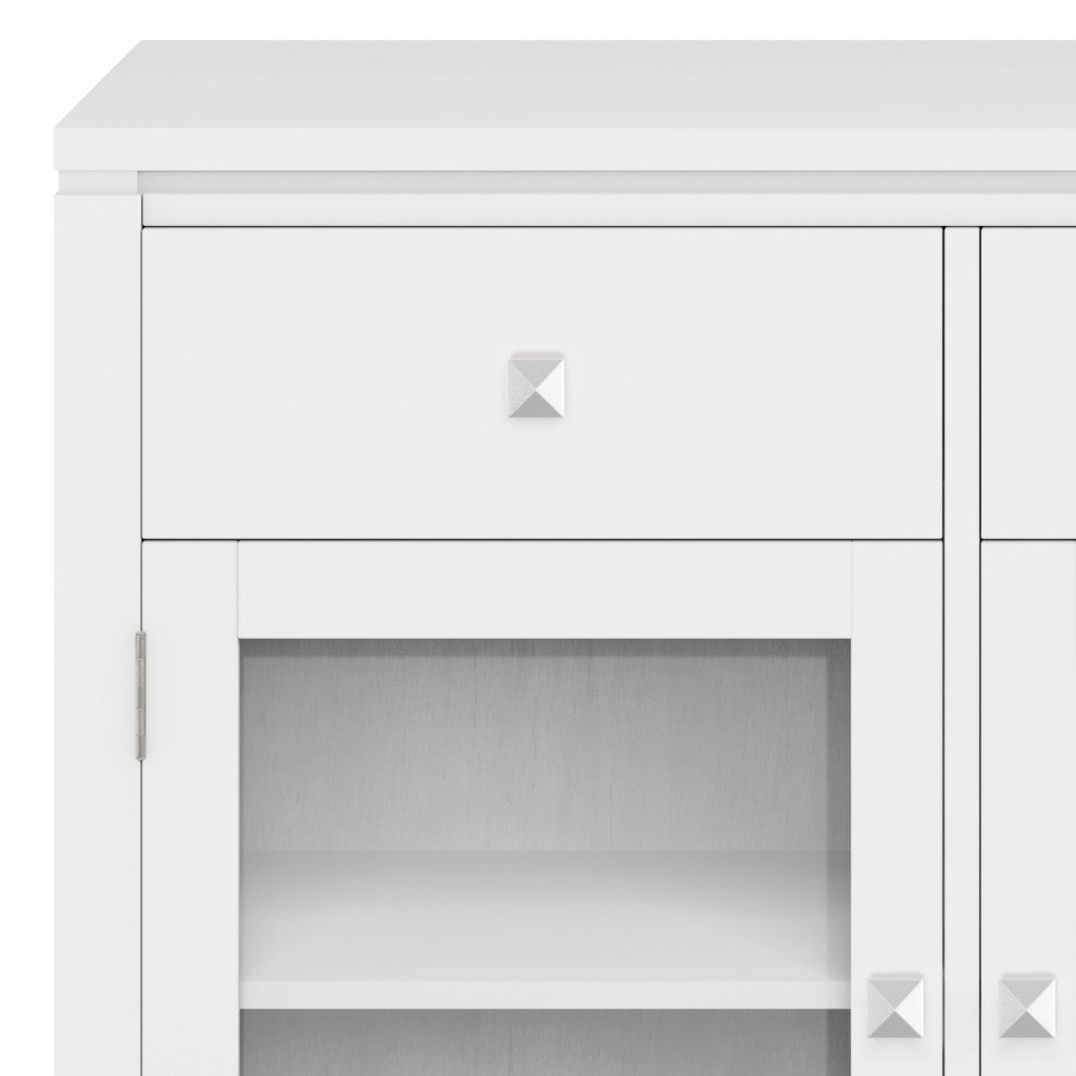 Cosmopolitan Solid Wood Sideboard Buffet, White