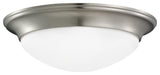 Generation Lighting 75434 Nash 12"W Flush Mount Bowl Ceiling - Brushed Nickel