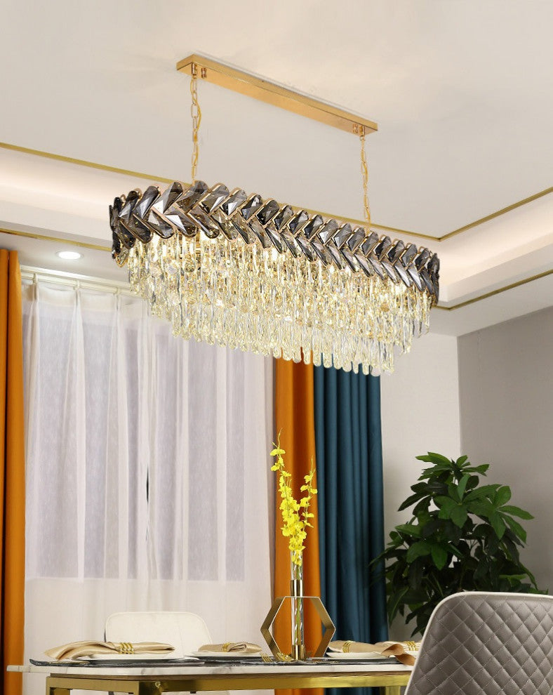 MIRODEMIÂ® Fluelen | Colourful Rainbow Glass Ball Chandelier, L31.5", Dimmable, Cool Light