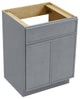Vanity Art Birch Plywood Single Base Storage Cabinet, Smoky Gray, 24"