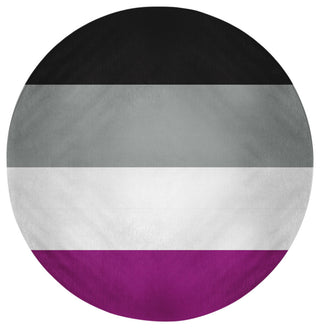 Asexual Chenille Rug, Asexual, 5' Round