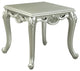 ACME Qunsia End Table, Champagne Finish