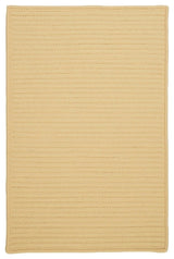 Simply Home Solid H833 Pale Banana Indoor/Outdoor Area Rug, Rectangular 4'x6'