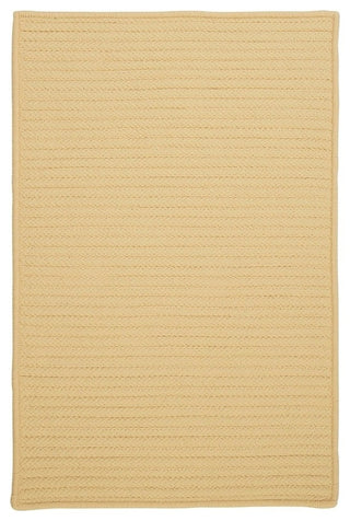 Simply Home Solid H833 Pale Banana Indoor/Outdoor Area Rug, Rectangular 4'x6'