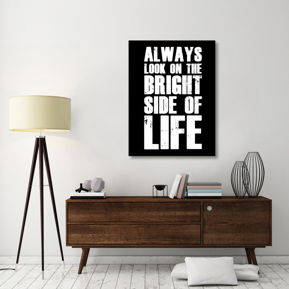 "Bright Side of Life Poster Poster Black" Fine Art Print