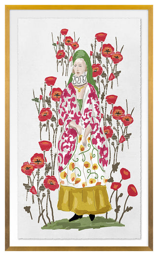 Queen Fine Art Print, Gold, 40"x24"