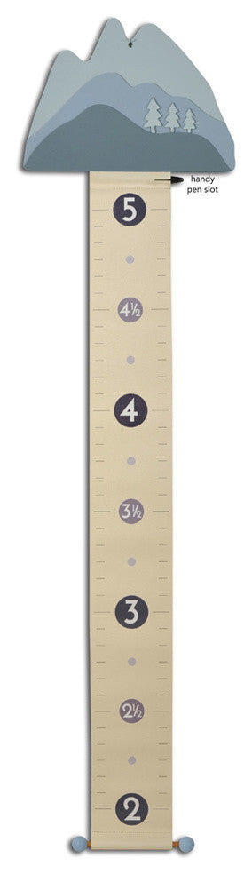Mountain Growth Chart, Blue