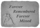 Angel Garden Accent Stone, "Forever Remembered"