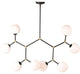 Nuevo Living Atom 8 Lighting Pendant, White Glass