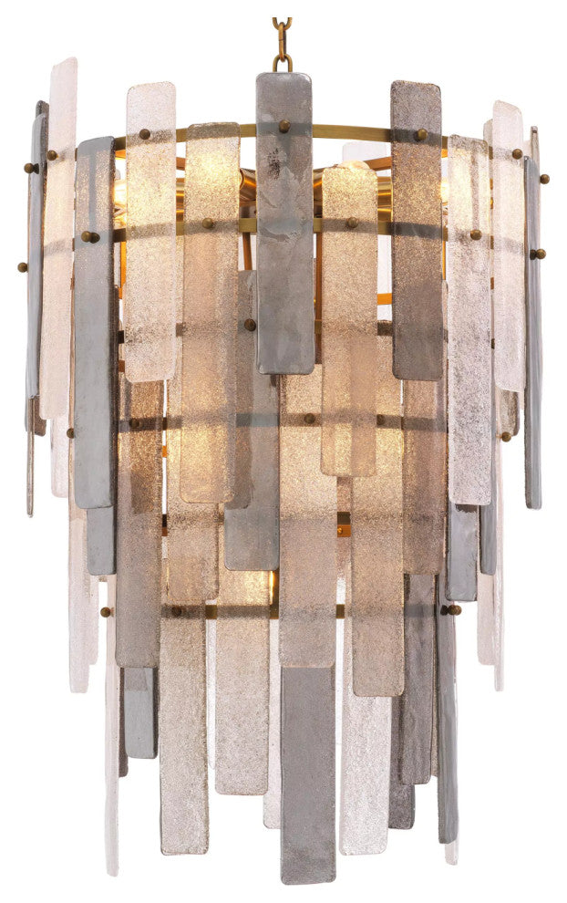 Glass Sheets Contemporary Chandelier | Eichholtz Greyson