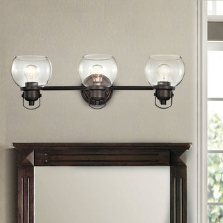 CHLOE Lighting Janice Contemporary 3-Light Rubbed Bronze Bath Vanity Fixture