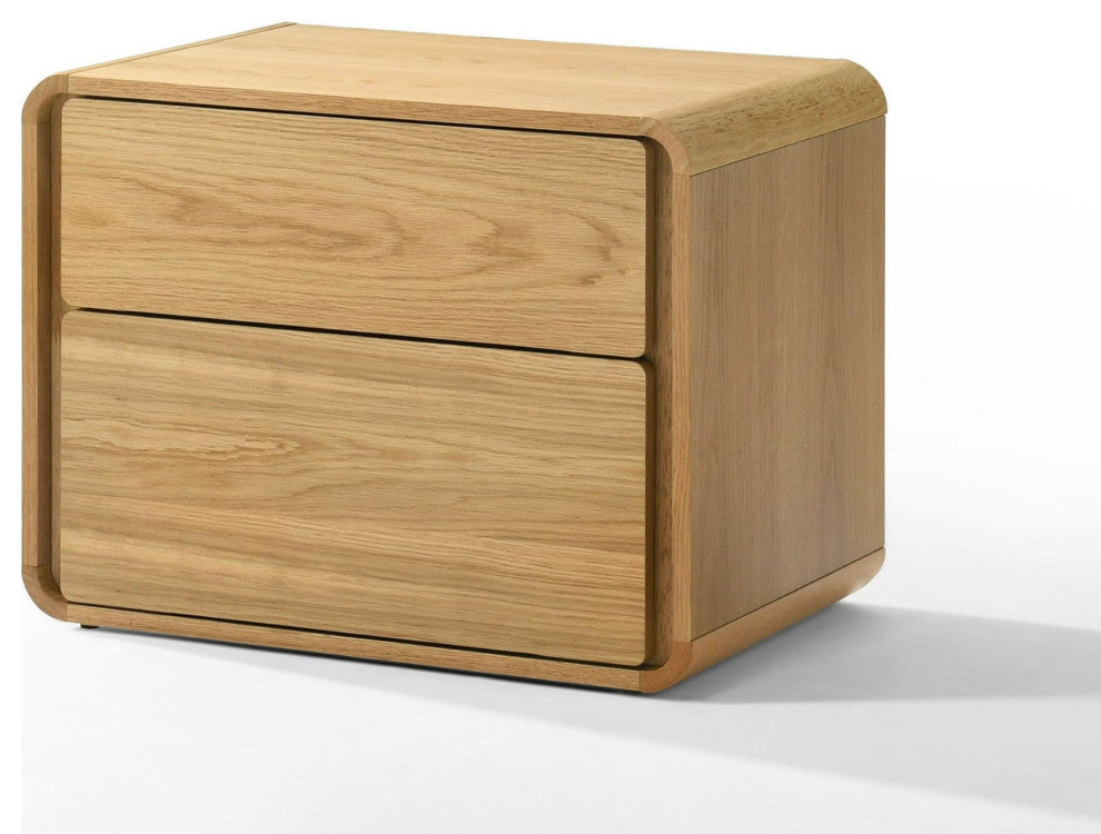 Modrest Dustin Modern Natural Oak Nightstand