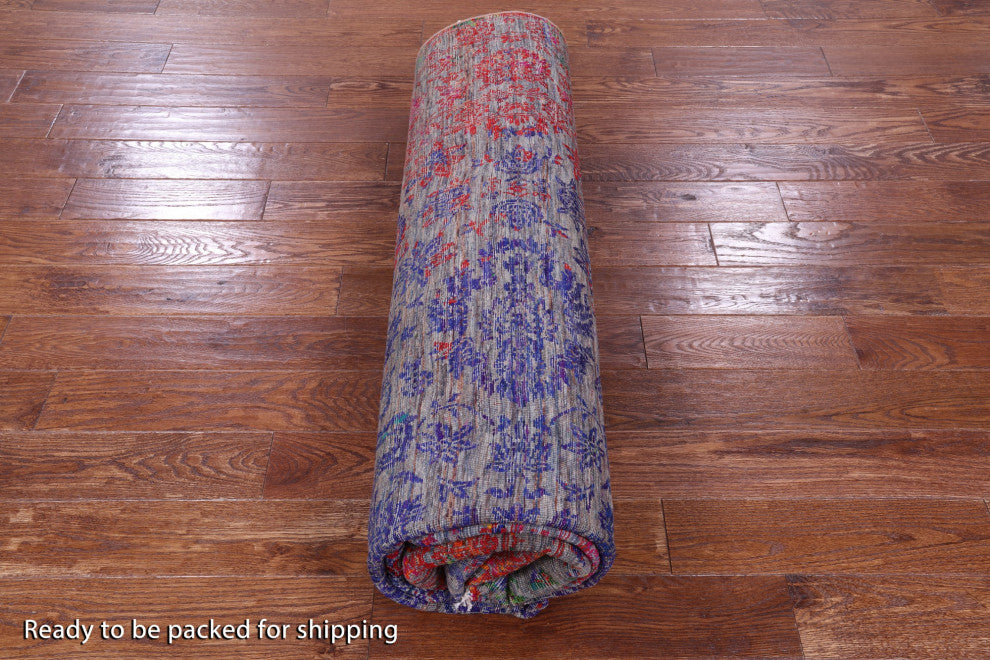 Hand Knotted Wool & Silk Persian Rug 8' 0" X 10' 3" - Q13496