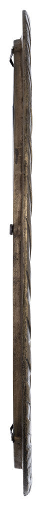 Metal, 29", Hurricane Pttrn Mirror, Bronze