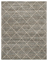 Safavieh Micro-Loop Collection HIM423D Rug, Grey/Olive, 8' X 10'