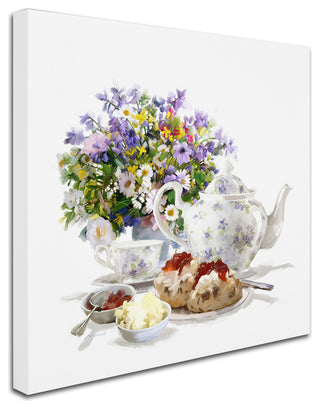 The Macneil Studio 'Cream Tea II' Canvas Art, 14"x14"