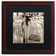 Alan Blaustein 'Lombardy VIII Sepia' Art, Wood Frame, Black Mat, 16x16