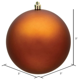 Vickerman 3" Copper Matte Ball Ornament, 12 per Bag