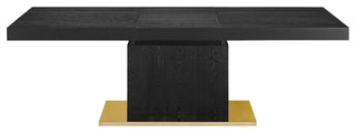 Vector Expandable Dining Table Black Gold -4660