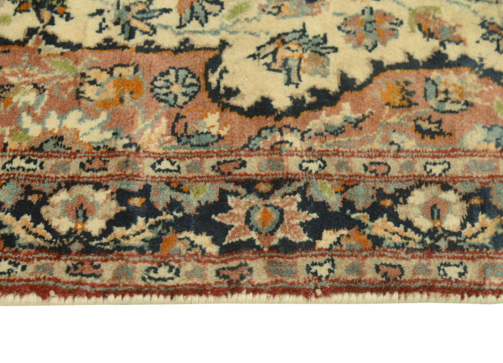 Pak-Persian Fikri Ivory/Navy Runner, 2'1x8'11