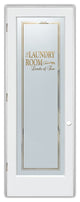 Laundry Door - Loads of Fun - Primed - 36" x 84" - Knob on Right - Pull Open