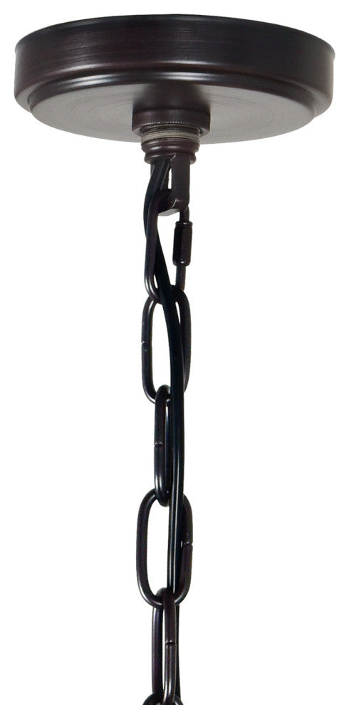 Kali 4 Light Chandelier With Light Brown Finish