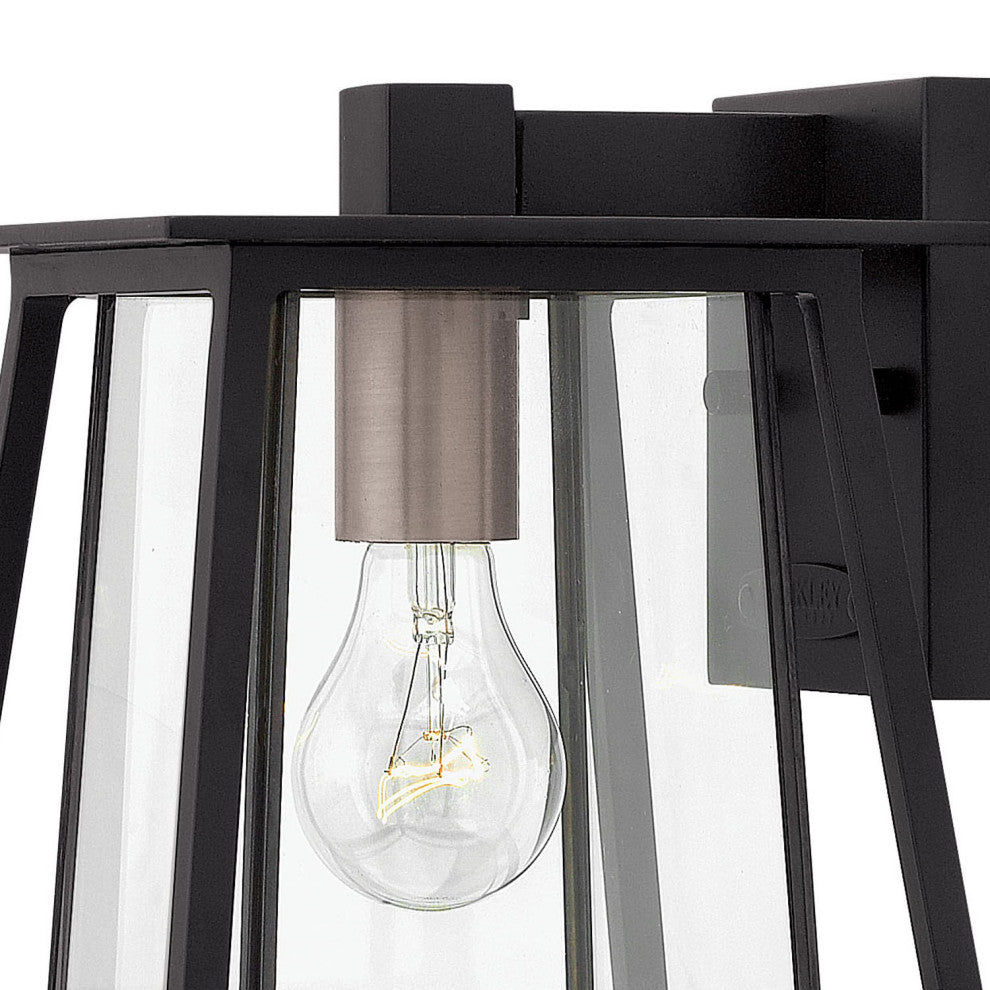 Hinkley Walker Small Wall Mount Lantern, Black
