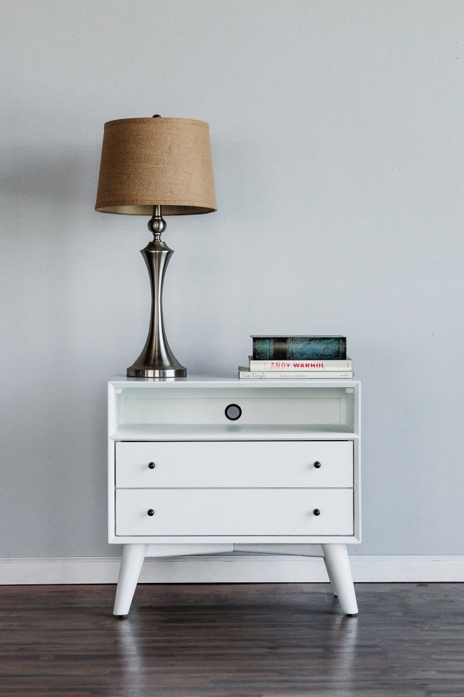 Flynn Large Nightstand, Gray