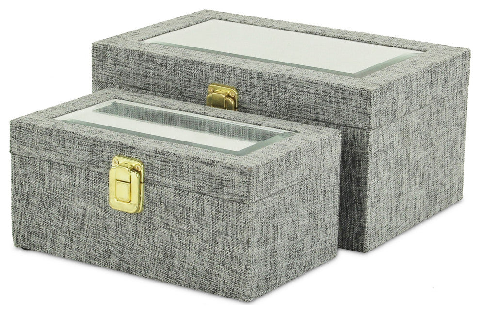 Canter Isle Gray Linen Box Set