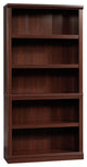 Bowery Hill 5-Shelf Modern Engineered Wood Bookcase in Select Cherry