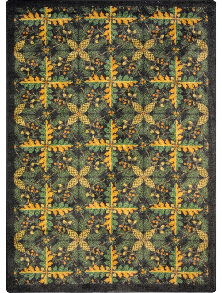 Kaleidoscope Rug, Tahoe, 7'8"x10'9", Dark Timber