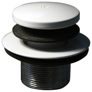 Tip Toe 1-3/8" Npsm Fine Thread Bath Drain In Powder Coated White