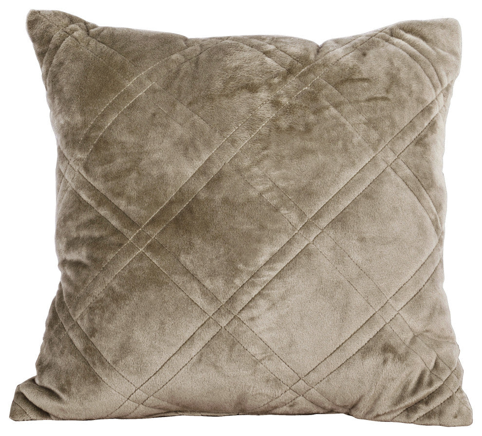 Supersoft Microplush Quilted 4-Piece Bed Spread Set, Oatmeal, King