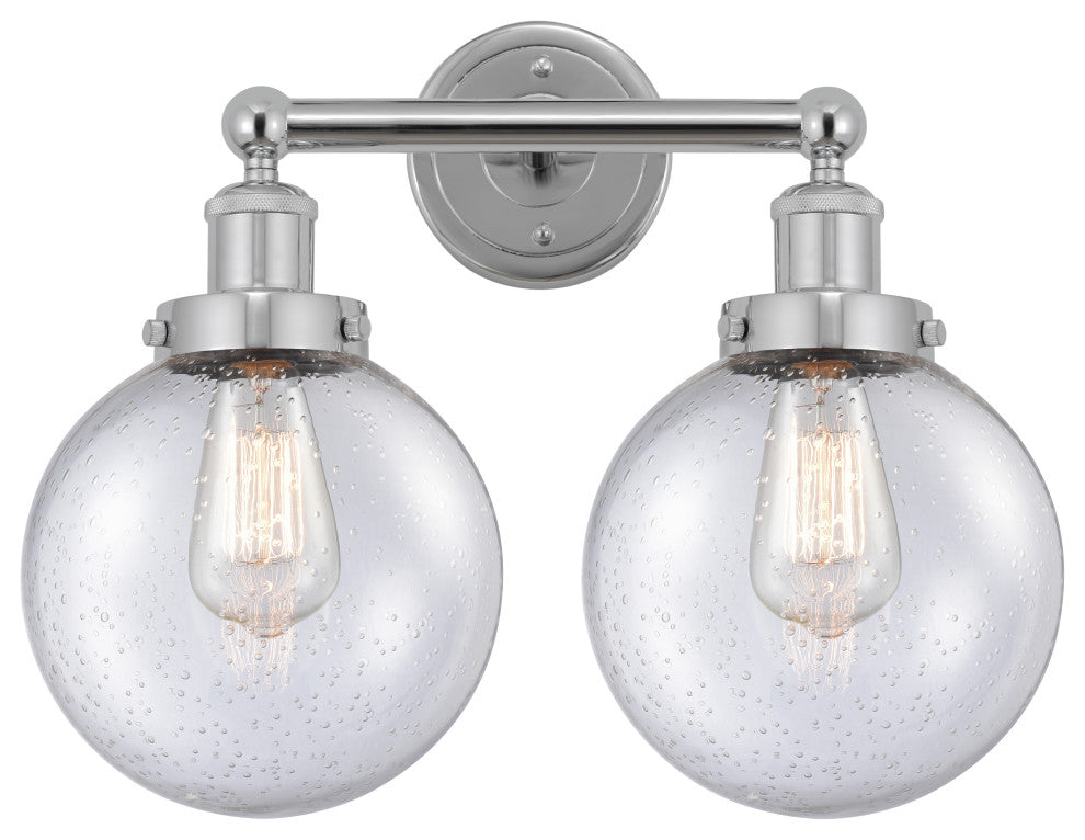 Beacon 2-Light 15.5" Bath Vanity-Light Polished Chrome