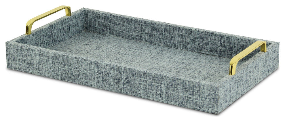 Canter Isle Light Blue Linen Tray
