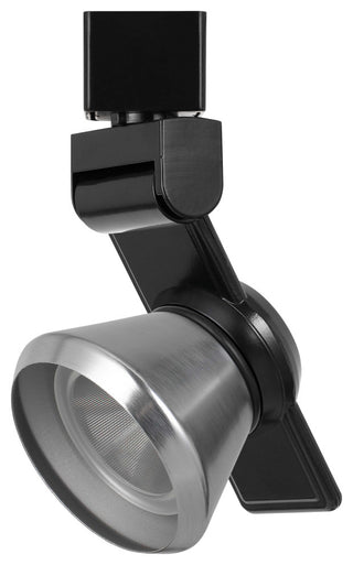 12W LED Track Fixture, Cone Brushed Steel