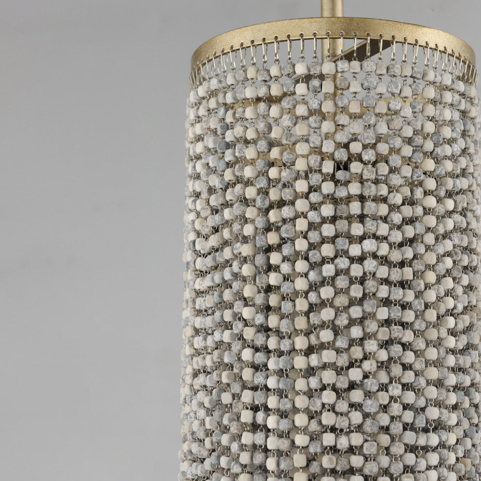 Maxim 22461WWD Fontaine 8"W Mini Pendant - Golden Silver