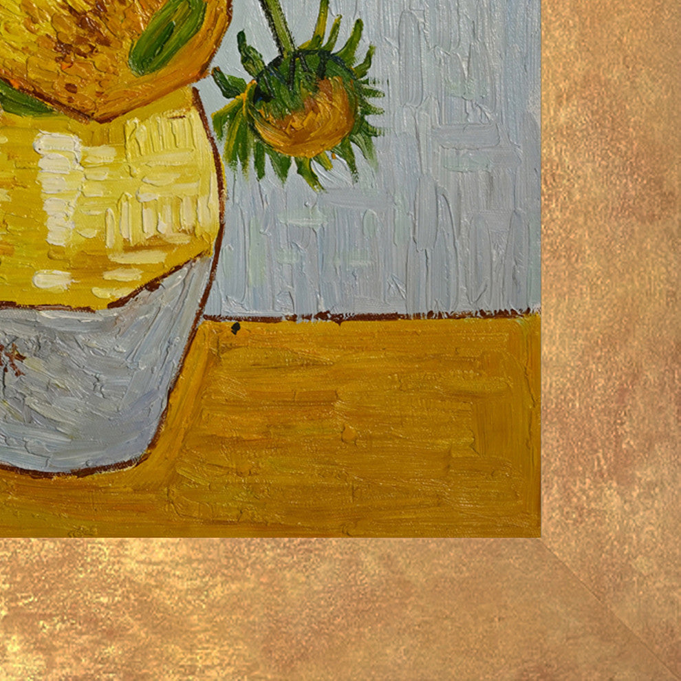 Sunflowers, 26" X 30", Florentine Gold Frame