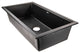 Nantucket Sinks Undermount Workstation Granite Composite, Nano Black