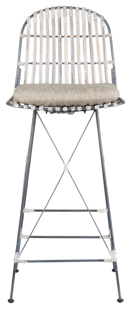 East at Main Dover Rattan Barstool (Set of 2)