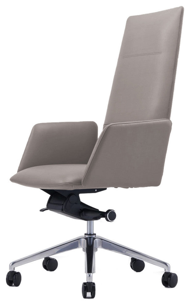 Modrest Tricia Modern Grey High Back Executive Office Chair