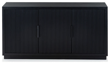 Safavieh Couture Shelbie 3 Door Reeded Sideboard, Black