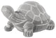 Cement Standing Turtle Facing Right Figurine Washed Concrete Gray Finish