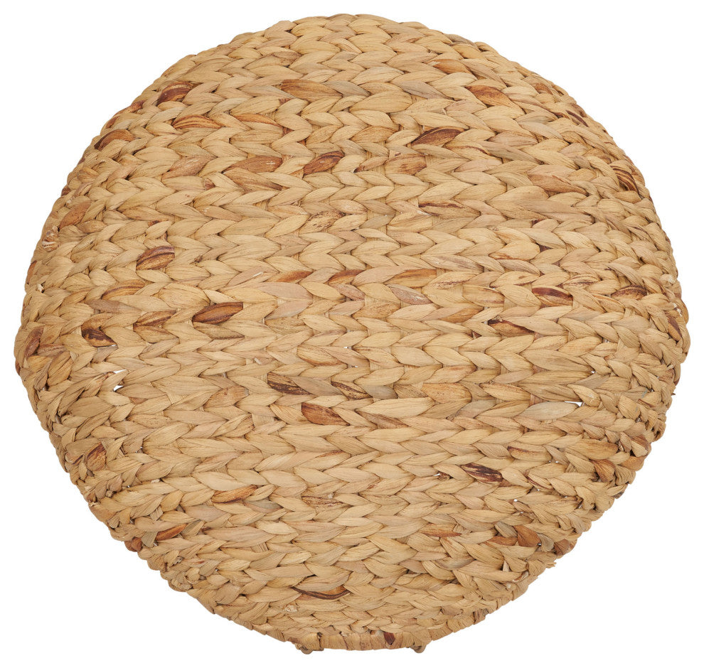 Round Woven Basket With Handles